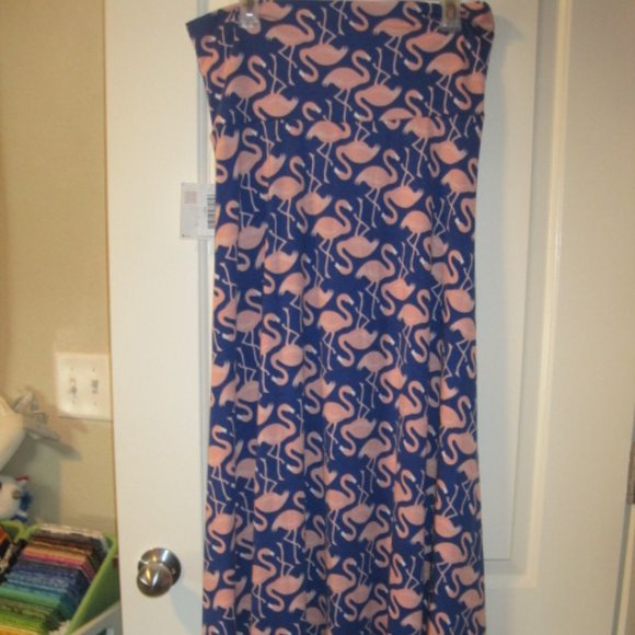 LuLaRoe Flamingo Maxi Skirt - Picture 1 of 5